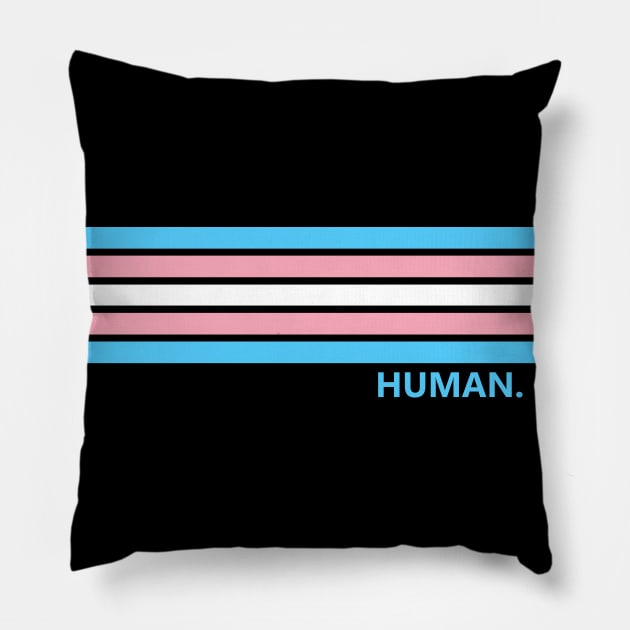 Transgender Human Pride Pillow by Pridish