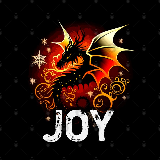 Christmas Dragon Joy by MaystarUniverse