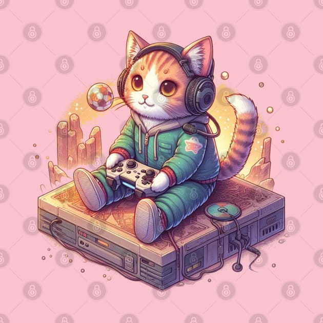 Gamer cat by Cute&Brave