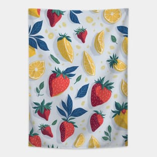 lemon and strawberry pattern Tapestry