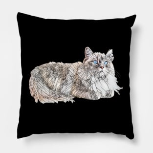 Seal Ragdoll Design - Floppy Cat Lovers Gift Pillow