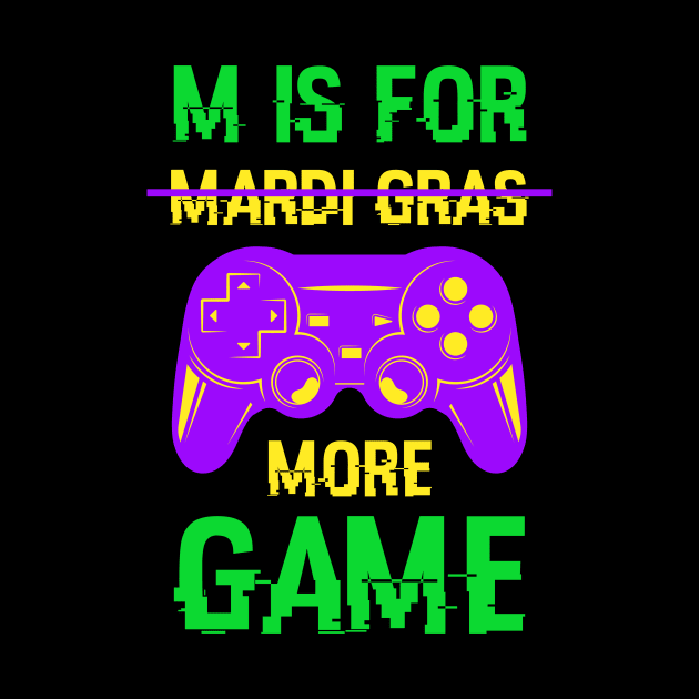 Mardi Gras Video Game Gamer Funny by sufian