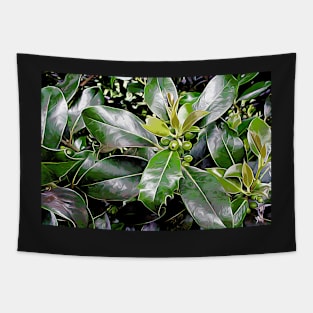 Holly Leaves Tapestry