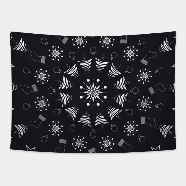 Christmas Pattern - 01 Tapestry by SanTees