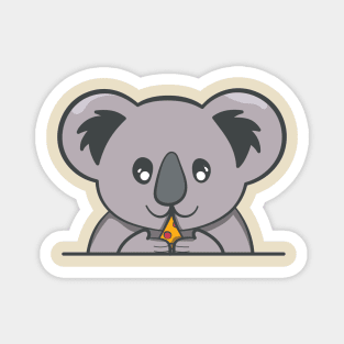 Cute koala pizzaeater Magnet