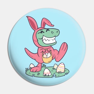 Easter Bunny T-Rex Pin