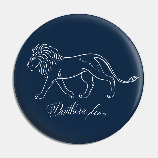 Lion (Panthera Leo) Pin by illucalliart