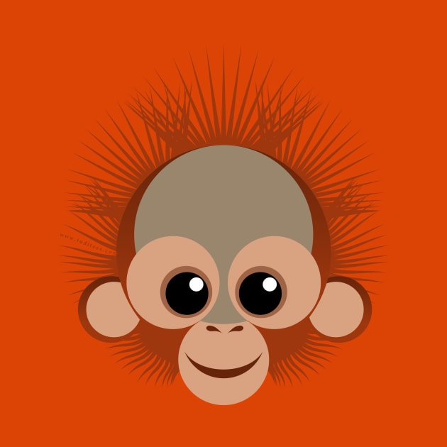 Baby orangutan by tuditees