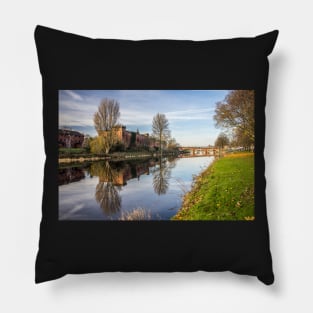 Dumfries Dock Park River Nith Photograph Galloway Pillow