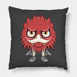 Cute red bird Pillow
