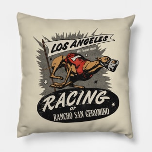 Vintage California Dog Race Pillow