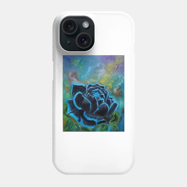 Dazzling Black Rose Phone Case by jennyleeandjim