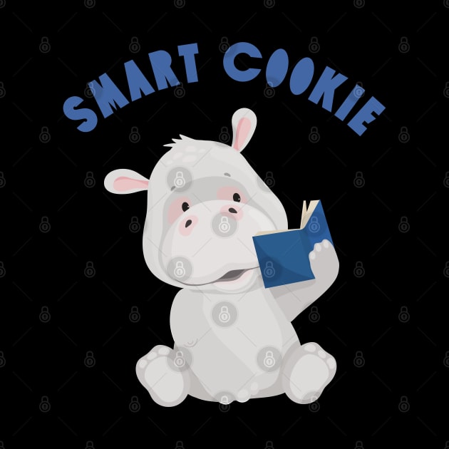 Smart Cookie I'm Cute and I know it Sweet little hippo cute baby outfit by BoogieCreates