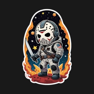 Jason Voorhees Astronaut 2 T-Shirt