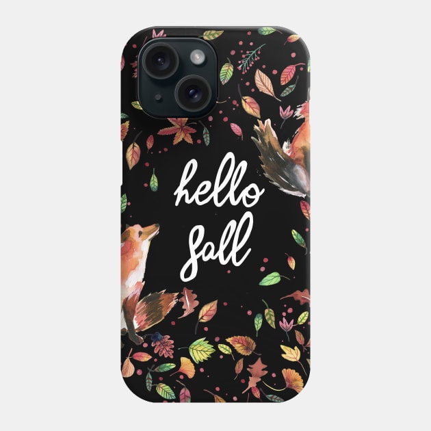 Wild Fox Fall Phone Case by ninoladesign