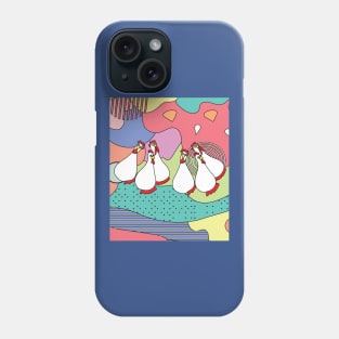 Crazy Chickens Funny Chicken Phone Case