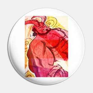 Art of hellboy painting comic Pin