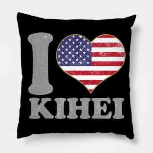 Kihei Maui Hawaii Pride 4th Of July USA Flag Pillow