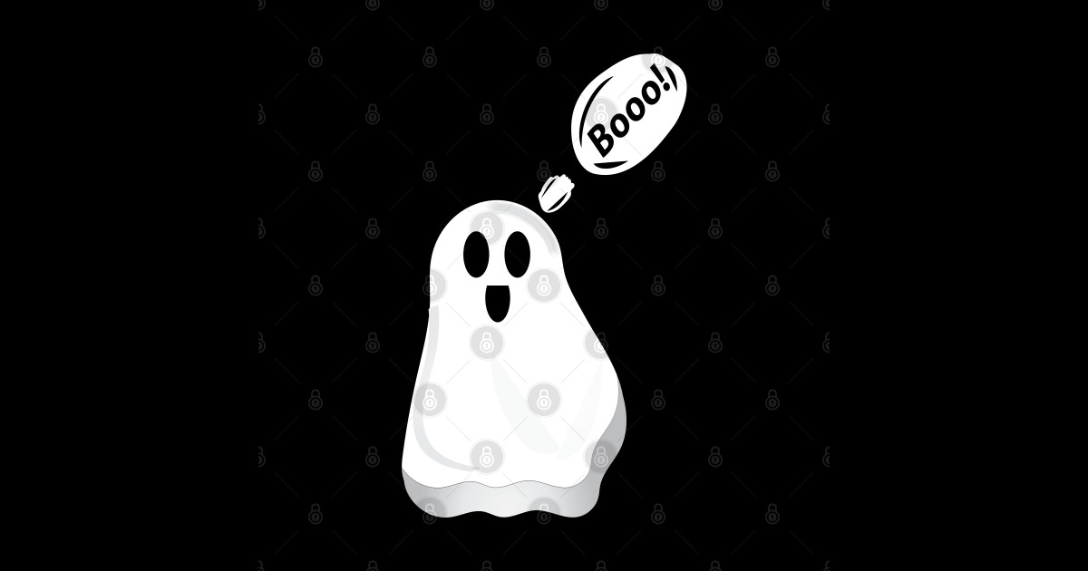 booo ghost, spooky disapprove spirit - Boo - Sticker | TeePublic