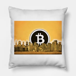 Bitcoin City Pillow