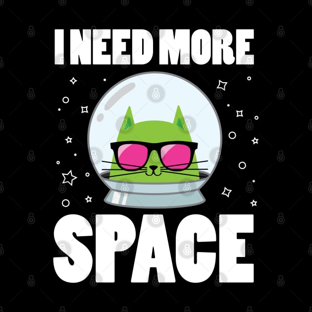 Astronaut Space Cat funny quote by teestaan