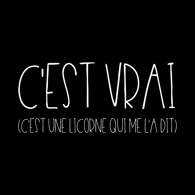 C'est vrai (c'est une licorne qui me l'a dit) by LemonBox