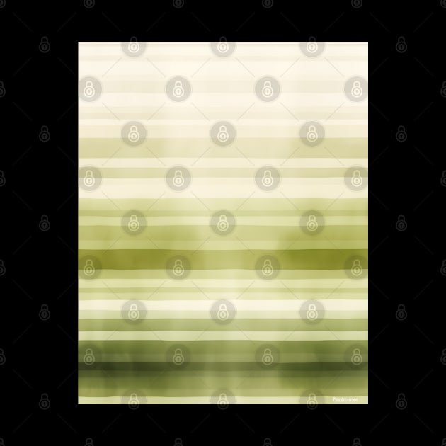 Green Boho Striped Pattern by Trippycollage