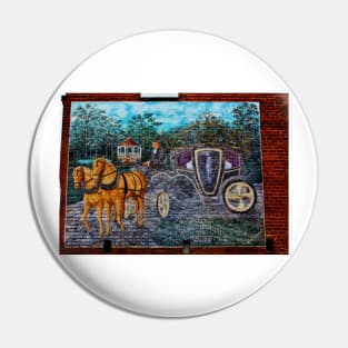 Horse And Carriage Mural Pin