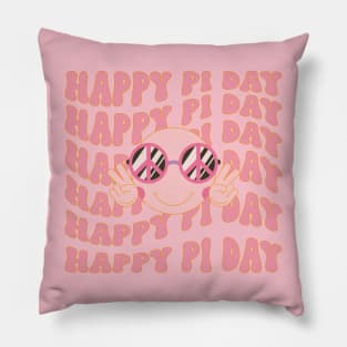 happy pi day groovy style 3.1415 Pillow