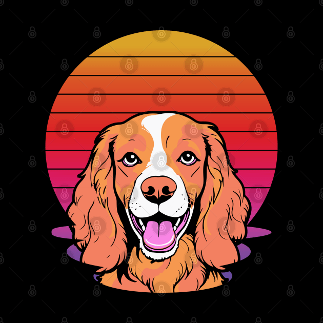 cute cocker spaniel dog for awesome occasion by greatnessprint
