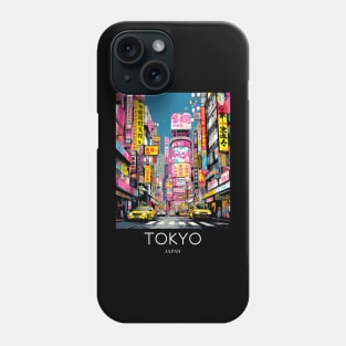 A Pop Art Travel Print of Tokyo Japan Phone Case