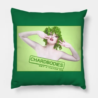 Chardbodies ))(( Parks and Rec Get a Chard On Design Pillow