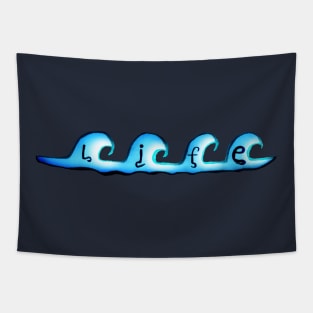 Life in Waves Tapestry