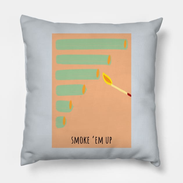 Smoker aesthetic Pillow by unexaminedlife