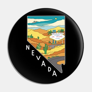 Nevada Nature Landscape Pin