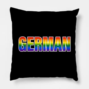 Rainbow German LGBTQ Pride Pillow