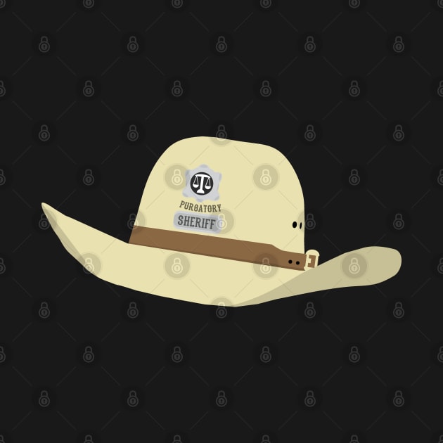 Nicole Haught Sheriff Hat (Black Background) - Wynonna Earp by Queerdelion