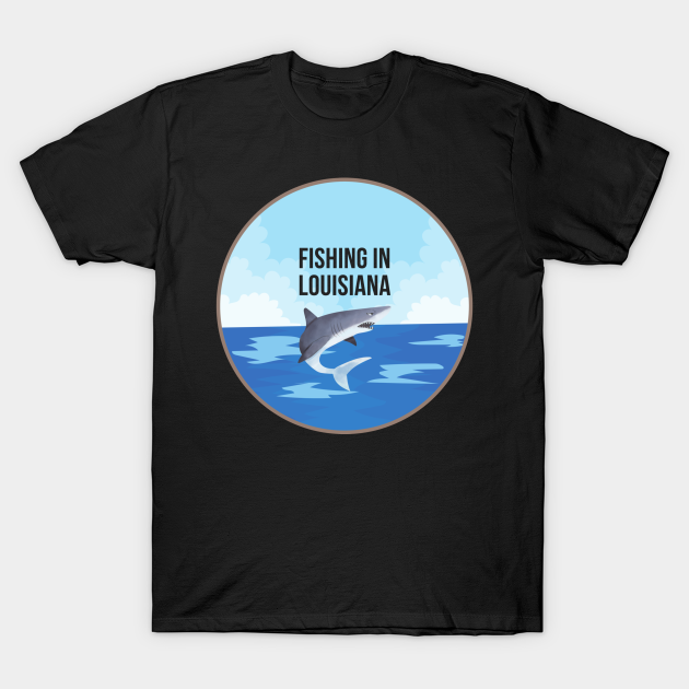 Discover Fishing in Louisiana - Fishing Gift - T-Shirt