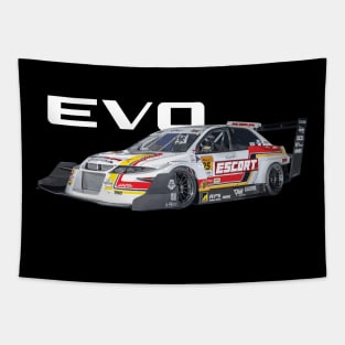 FIRE ANDO Escort Racing team tIME Attack Tsukuba Mitsubishi Lancer Evolution IX Tapestry