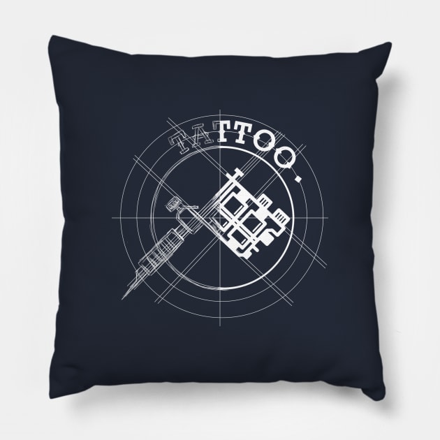 Tattoo / tattoo machine Pillow by DenielHast