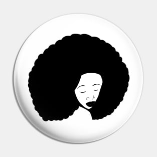 Black and white woman with African heritage Pin