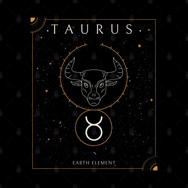 Taurus Zodiac Horoscope Sign Astrology Tarot Cosmos by Sassee Designs