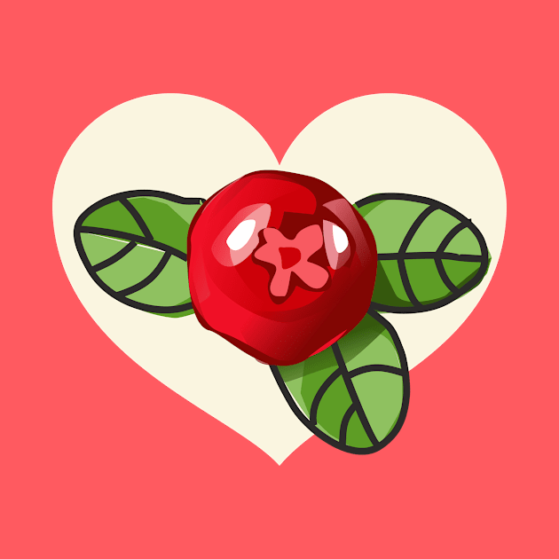 Sweet cranberry in the heart by Voxyterra