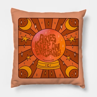 Aries Crystal Ball Pillow