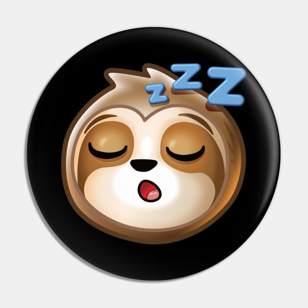 Sloth Sleeping Napping kawaii cute Pin by PnJ