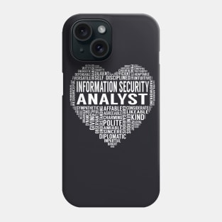 Information Security Analyst Heart Phone Case