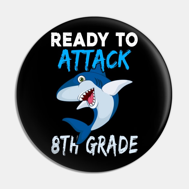 Shark Kids Ready To Attack 8Th Grade Boys Back To School Pin by kateeleone97023