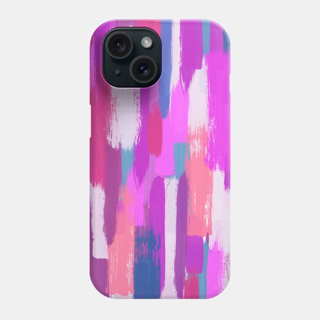 Purple Abstract Paint Phone Case by Trippycollage