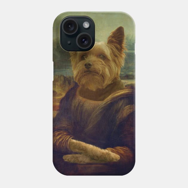 Mona Lisa Yorkshire - Gioconda Yorkshire - Pet Gift Phone Case by luigitarini