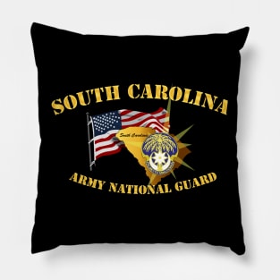 South Carolina - ARNG w Flag Pillow